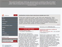 Tablet Screenshot of pravo-medicina.sk